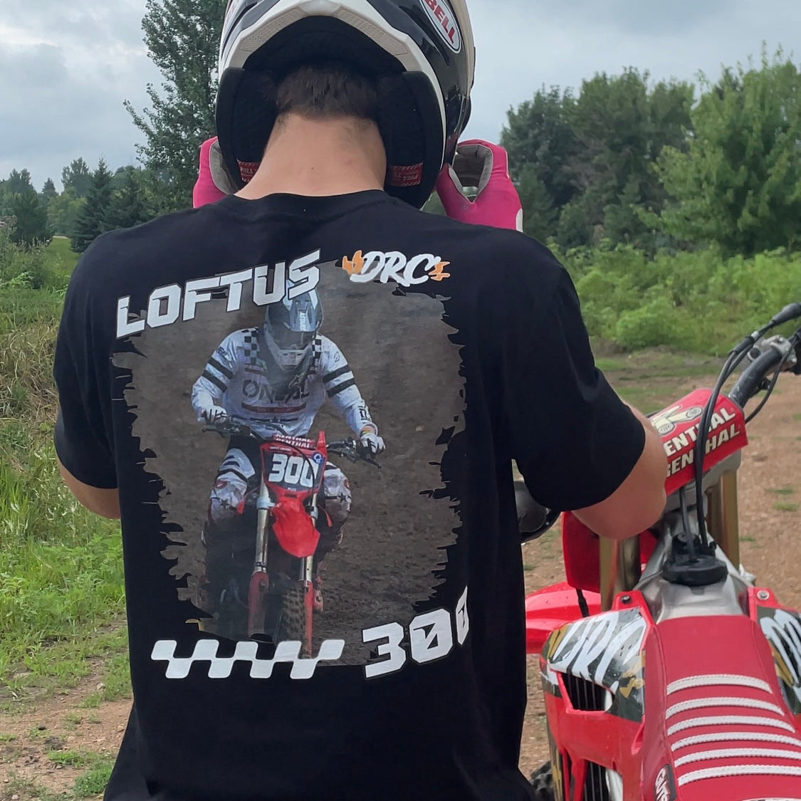Custom Image T-Shirt - Racer Font