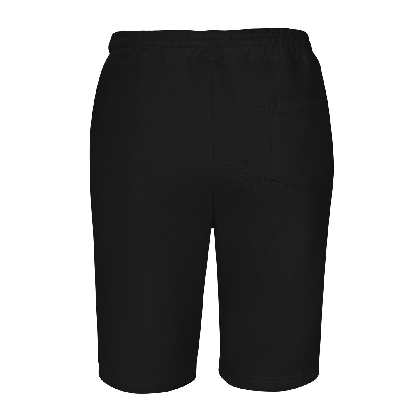 Men's Black Logo Fleece Shorts