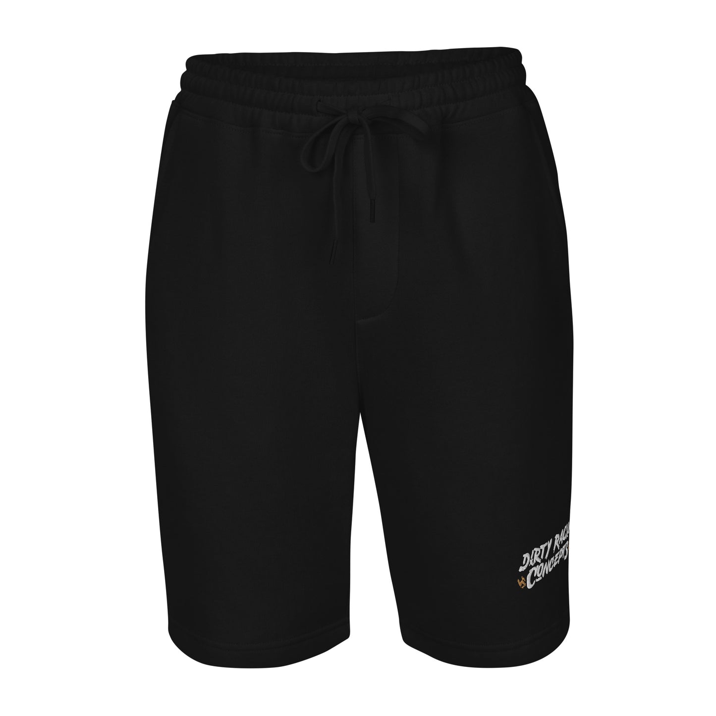 Men's Black Logo Fleece Shorts