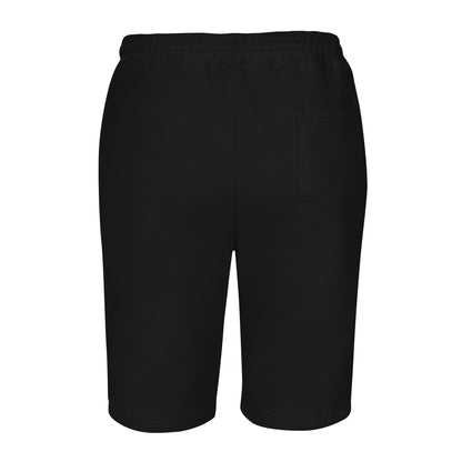 Men's Black Logo Fleece Shorts