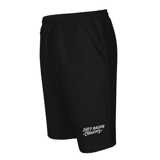 Men's Black Logo Fleece Shorts