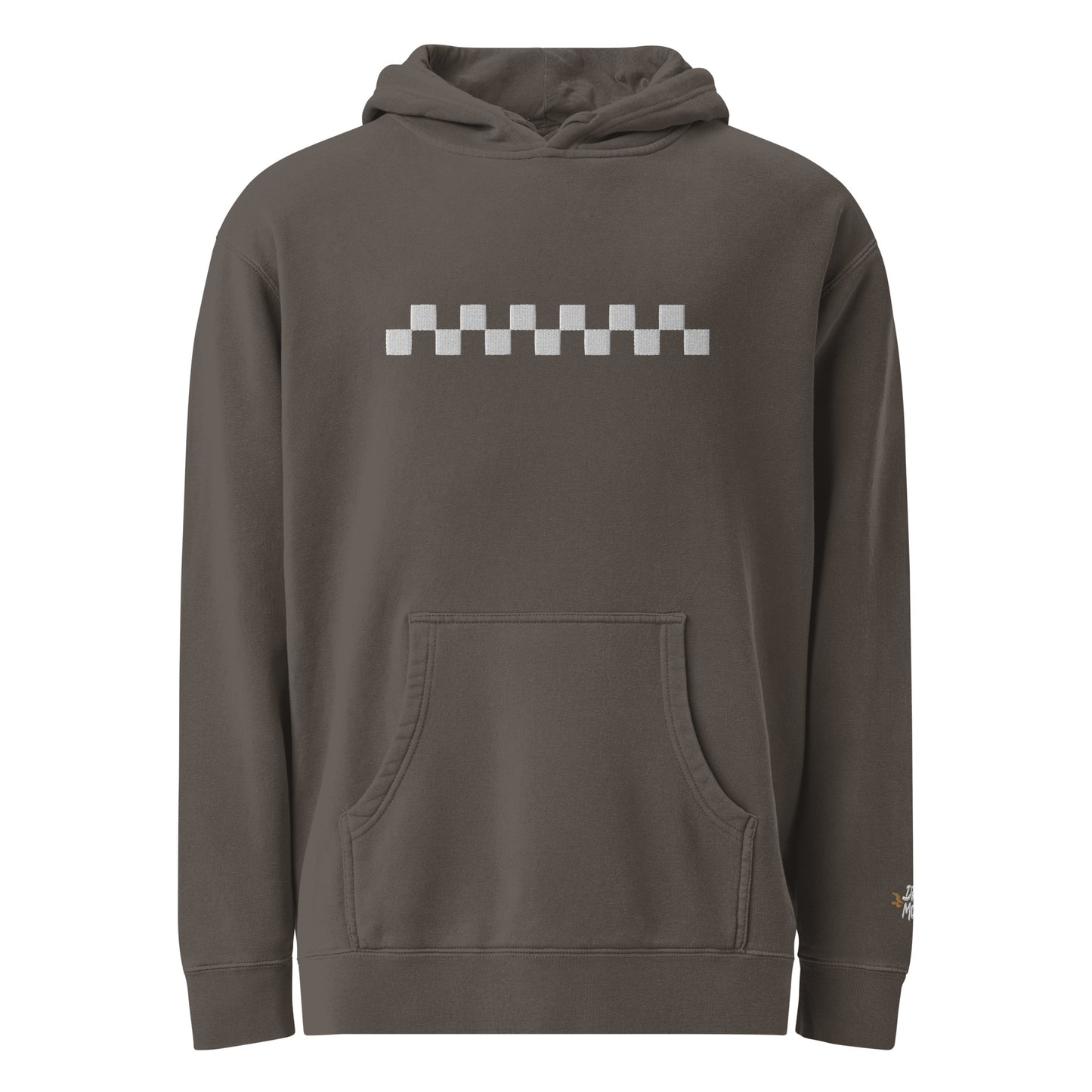 Checkered Embroidered Hoodie