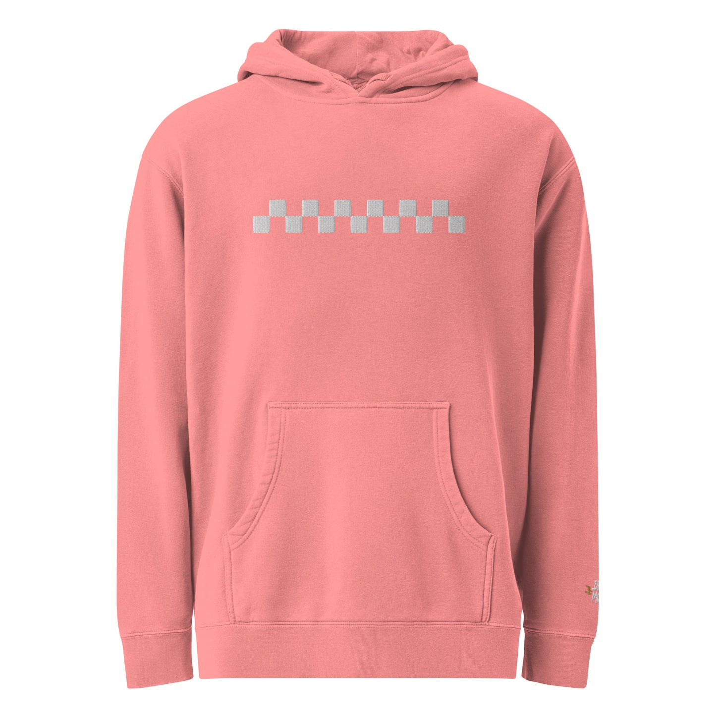 Checkered Embroidered Hoodie