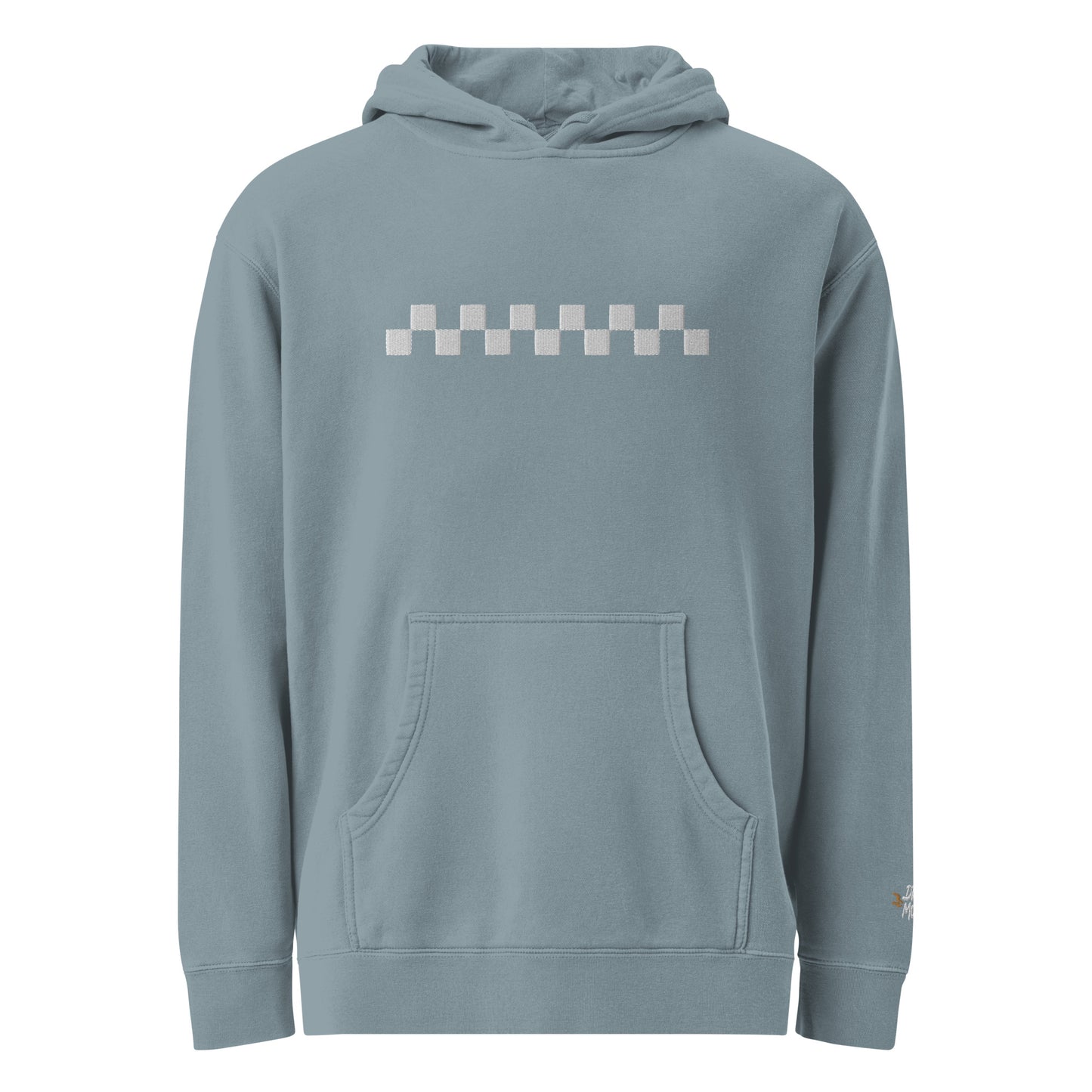 Checkered Embroidered Hoodie